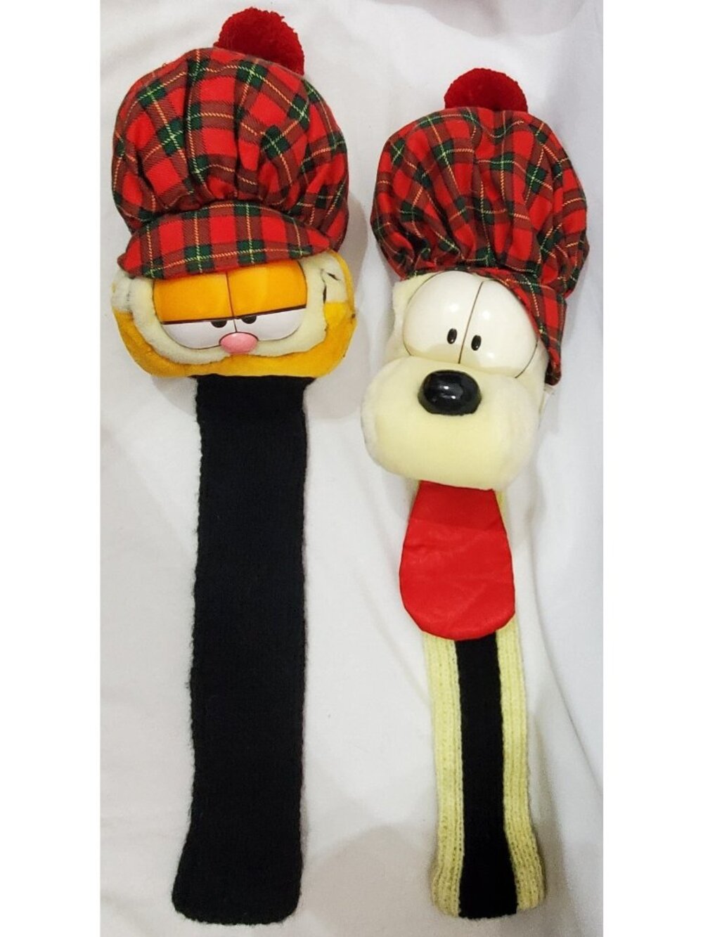 Vintage Garfield & Odie GOLF CLUB HEAD COVERS SET Fine Toy Paws 1978 for Spencer